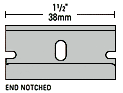 100 ACCUTEC PRO GEM SINGLE EDGE STAINLESS STEEL BLADE 0.009" THK - Image 3